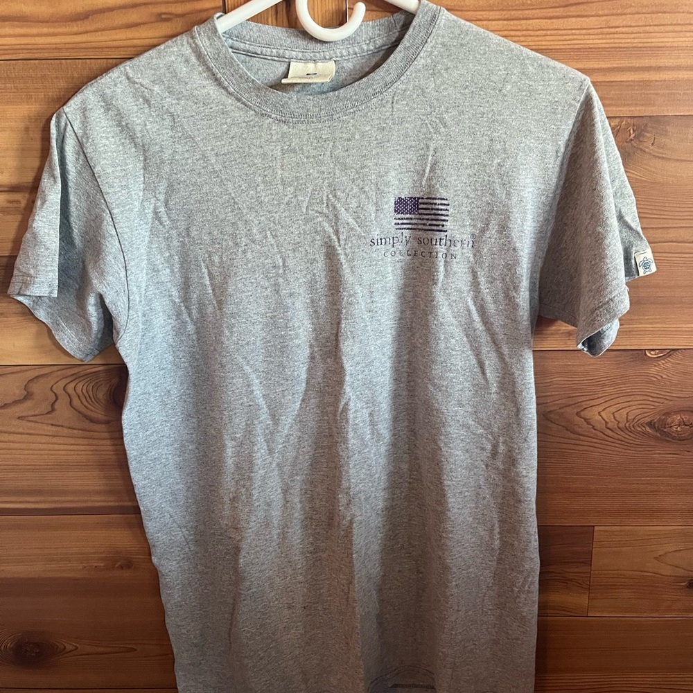 Simply Southern Heather Gray Short Sleeve Tee